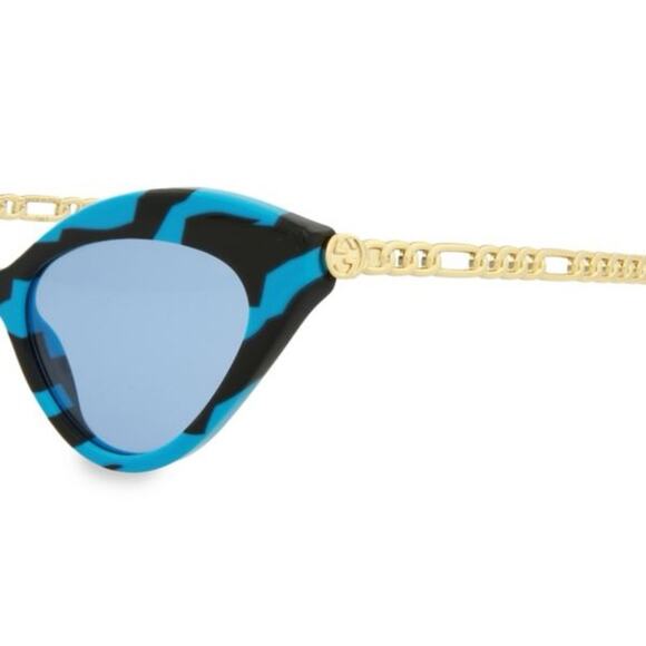 NWT - Gucci - 52 mm Cat Eye Sunglasses with Detachable Charms - Picture 5 of 5